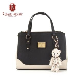 【Roberto Mocali】黑白鏈帶手提/側背包(RM-57101)