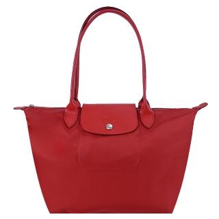 【LONGCHAMP】Le Pliage Neo系列長把摺疊水餃包(紅)