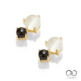 【C&C】大S聯名黑白水玉 耳環(925銀抗敏)