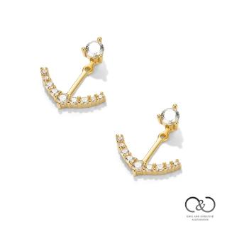 【C&C】大S聯名船錨弧形耳環(925銀抗敏)