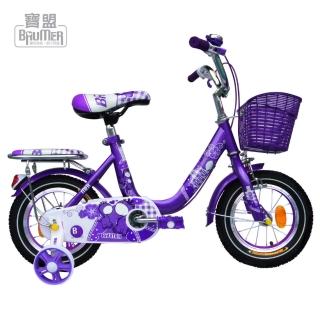 【寶盟BAUMER】12吋親子鹿腳踏車(紫羅蘭)