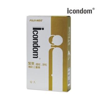 【ICONDOM 艾康頓】精彩三重奏(12片/盒)
