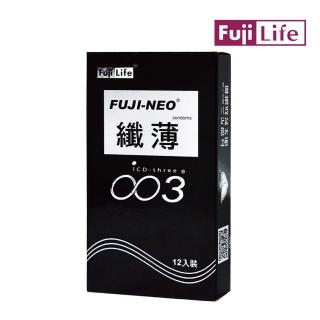 【FUJI-NEO】纖薄003-亮黑(12片/盒)