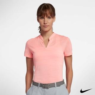 【NIKE 耐吉】女運動POLO上衣(粉884856-693)