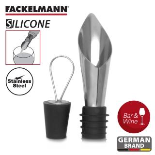 【德國Fackelmann】黑金系列瓶塞斟酒2入組