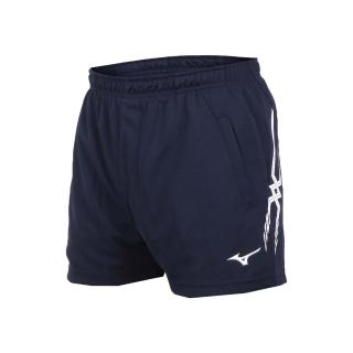 【MIZUNO 美津濃】男排球短褲-三分褲 訓練 運動短褲 美津濃 丈青白(V2TB7A0814)