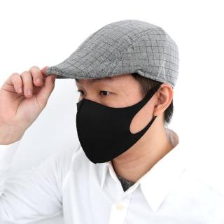 【玖飾時尚】經典灰色大格紋扁帽(鴨舌帽)