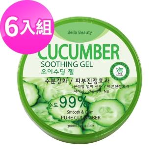 【BellaBeauty】小黃瓜保濕凝凍300ml X6入(99%萃取物)