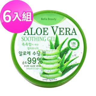 【BellaBeauty】蘆薈保濕凝凍300ml X6入(99%萃取物)