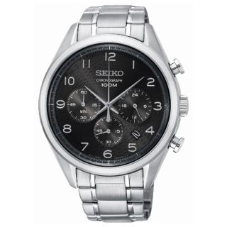 【SEIKO 精工】CS沉穩優雅三眼計時腕錶(8T63-00C0X)
