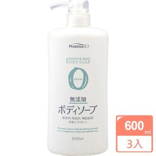 【KUM 熊野】日本zero無添加沐浴乳600ML(3入)