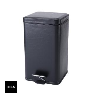 【HOLA】HOLA 尊爵皮紋緩降垃圾桶 方12L