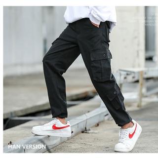 【KISSDIAMOND】舒適透氣純棉立體八口袋工作褲(耐刮/耐磨/抗撕裂/防曬/多口袋/休閒/工作/現貨/兩色多尺碼)