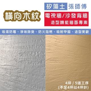 【矽藻土張師傅】矽藻土機能造型牆面-電視牆、沙發背牆專案(矽藻土 調濕 壁癌 吸臭 吸附並分解甲醛)