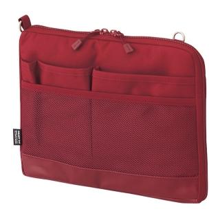 【LIHIT LAB】A-7680-3 薄型袋中袋-A5橫式(紅)