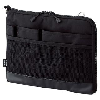 【LIHIT LAB】A-7680-24 薄型袋中袋-A5橫式(黑)