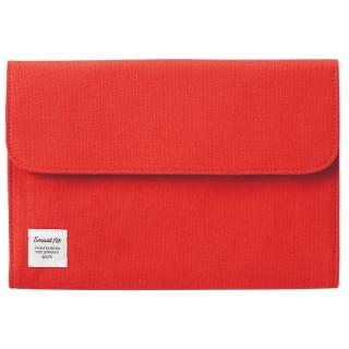 【LIHIT LAB】A-7702-3 和風棉質隨身包-L(紅)