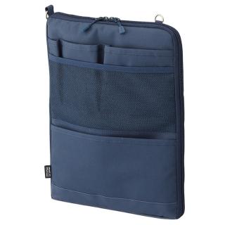 【LIHIT LAB】A-7683-11 薄型袋中袋-A4直式(藍)