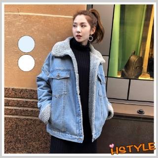 【創翊韓都】鋪棉衣 毛領加厚牛仔鋪棉外套JM9039-創翊韓都(預購)