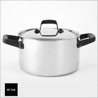 【HOLA】HOLA 316複合不鏽鋼雙耳湯鍋 22cm 3.5L
