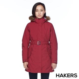 【HAKERS】女款 City Smart三合一防水羽絨外套(紅色)