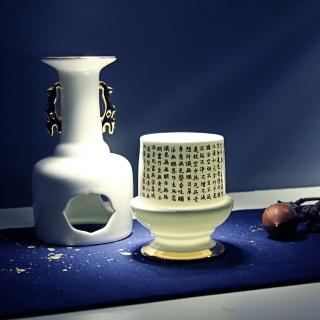 【TALES 神話言】典藏故宮- 心經法嚴‧寶瓶 -心經法嚴‧轉經瓶 不生不滅(文創 禮品 禮物 收藏)