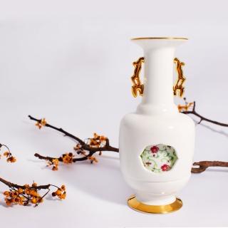 【TALES 神話言】典藏故宮-乾隆雅翫‧轉心瓶 月季(文創 禮品 禮物 收藏)