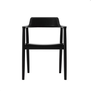 【北歐櫥窗】Maruni Hiroshima 廣島扶手椅(櫸木座、黑色)