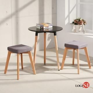 【LOGIS】LOGIS邏爵- 兩入優惠現代摩登方形椅凳(餐椅/休閒椅/書桌椅/北歐風)