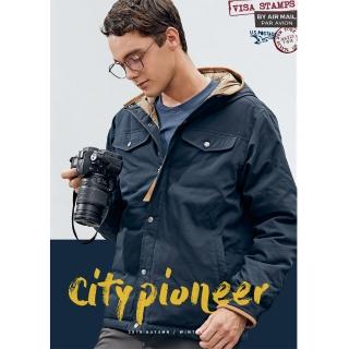 【Wildland 荒野】男鵝絨700FP防潑水極暖外套(黑色)