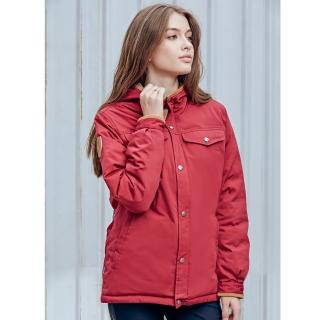 【Wildland 荒野】女鵝絨700FP防潑水極暖外套(紅色)