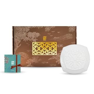 【TALES 神話言】花窗舞影- 十全松壽.盤 盛裝點心 燭碟或香(文創 禮物)