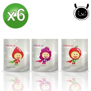 【壽滿趣】Fresh as天然凍乾水果片(三種口味任選6包組)