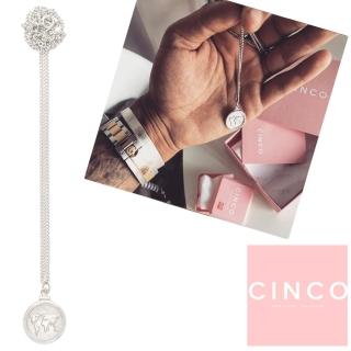 【CINCO】葡萄牙精品 CINCO Gigi necklace 925純銀硬幣項鍊 世界地圖款 男版(925純銀)