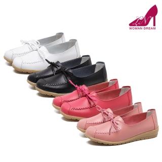 【LN】真皮牛筋軟底休閒豆豆鞋(娃娃鞋)