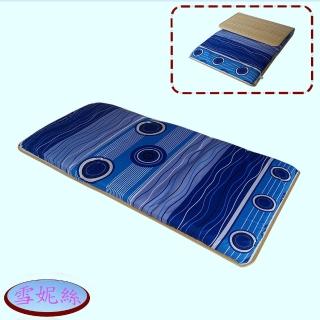 【雪妮絲】湛藍美景冬夏兩用涼爽桂竹床墊－單人
