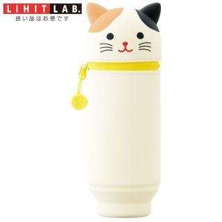 【LIHIT LAB】A-7714-7  伸縮筆筒-花貓(大)