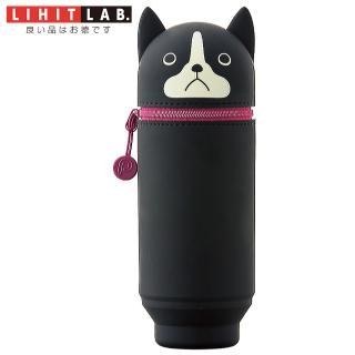 【LIHIT LAB】A-7714-8  伸縮筆筒-波士頓犬(大)