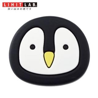 【LIHIT LAB】A-7727-10 造型電線整理用磁鐵-附鐵片(企鵝)
