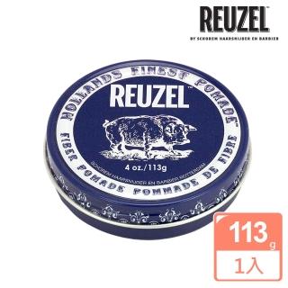 【REUZEL】Fiber Pomade 深藍豬強力纖維級水性髮泥(113g)