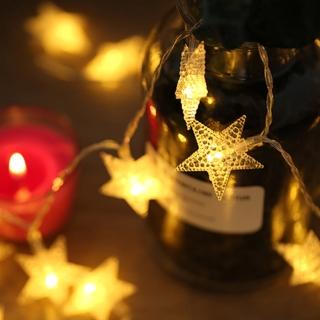 【願望滿星】發光滿天星 LED串燈 聖誕燈 派對 居家 陽台 兒童房 商業佈置 電池款(3米 20顆暖色燈)