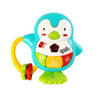 【KTOY】企鵝音樂安撫手搖鈴(彌月禮.生日禮)