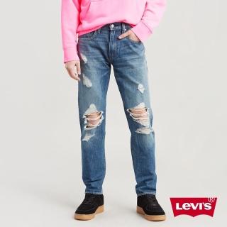 【LEVIS】男款 上寬下窄 / 502 Taper 牛仔長褲 / 破壞(亞洲熱銷版型)