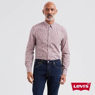 【LEVIS】男款 格紋襯衫 / 紅藍白細格紋 / 單口袋