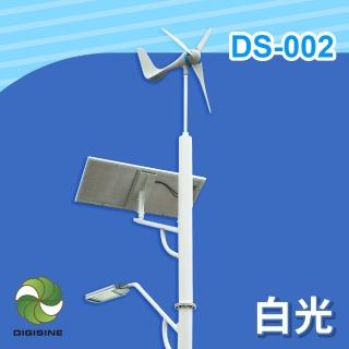 【DIGISINE】DS-002 風光互補智能路燈-24V系統/5000流明/白光(太陽能發電/風力發電機/戶外照明路燈)