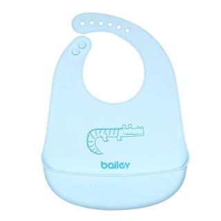 【韓國BAILEY貝睿】矽膠圍兜(藍色)