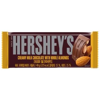 【好時 Hersheys】杏仁巧克力片裝 40g(巧克力)
