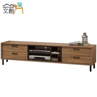 【文創集】藍柏蒂 時尚6.1尺美型電視櫃/視聽櫃(二色可選)