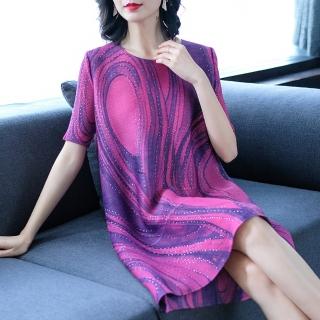 【羽生摺衣】京都風情-曲線貼鑽洋裝(共二色)