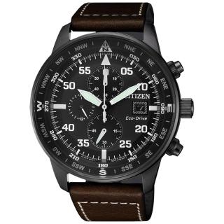 【CITIZEN 星辰】Eco-Drive 極致三眼光動能腕錶(CA0695-17E)